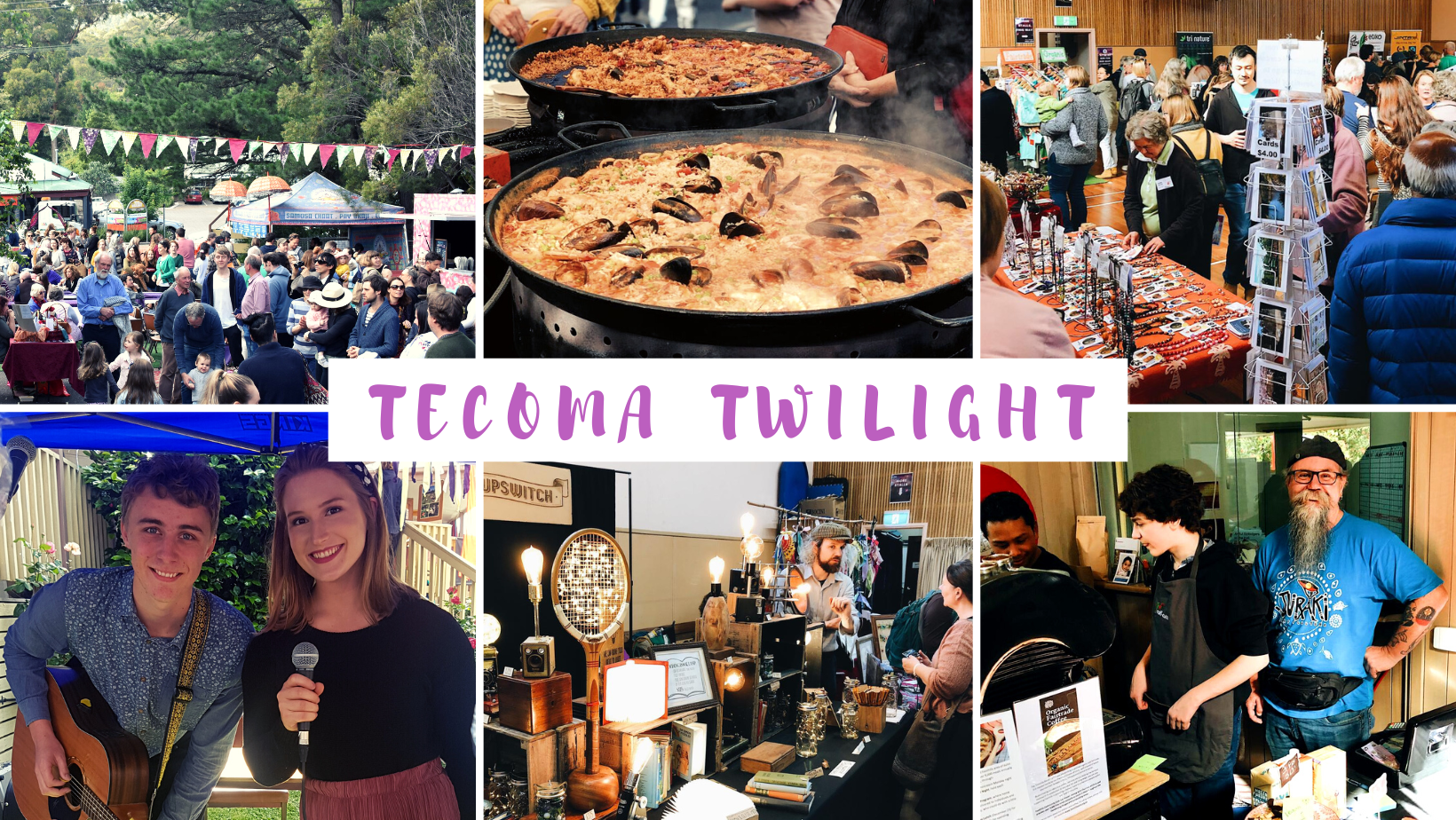 crowds at the tecoma twilight market 2019